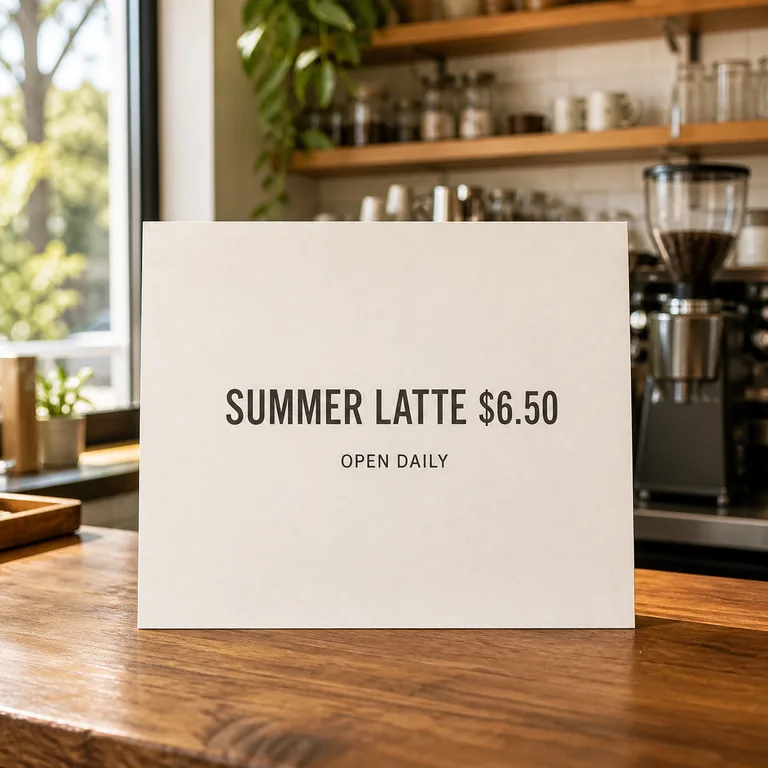 Before - Remove a price or date from a menu