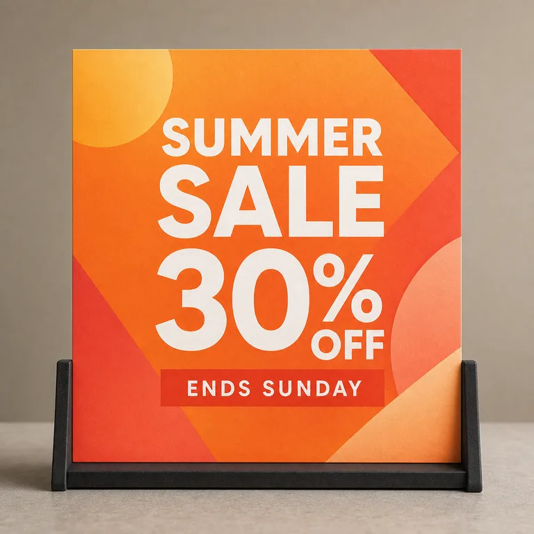 Before - Clean a promotional banner